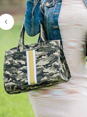 NWOT Milly Kate Camo Satchel Tote